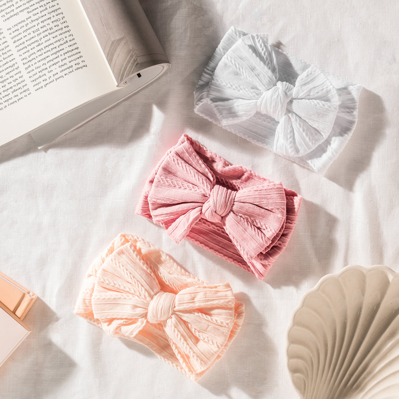Cable Knit Baby Headbands
