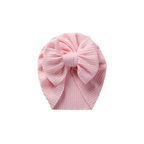 Fairy floss textured baby turban with bow detail — Billie Bow Turban on white background
