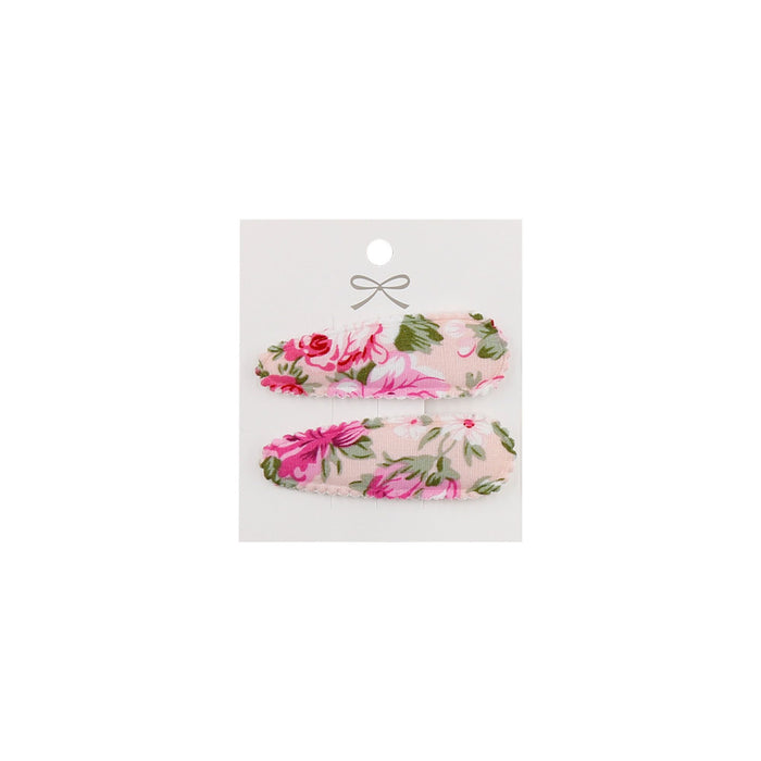 2-Piece Baby Girl Hair Clips Floral Print in #1