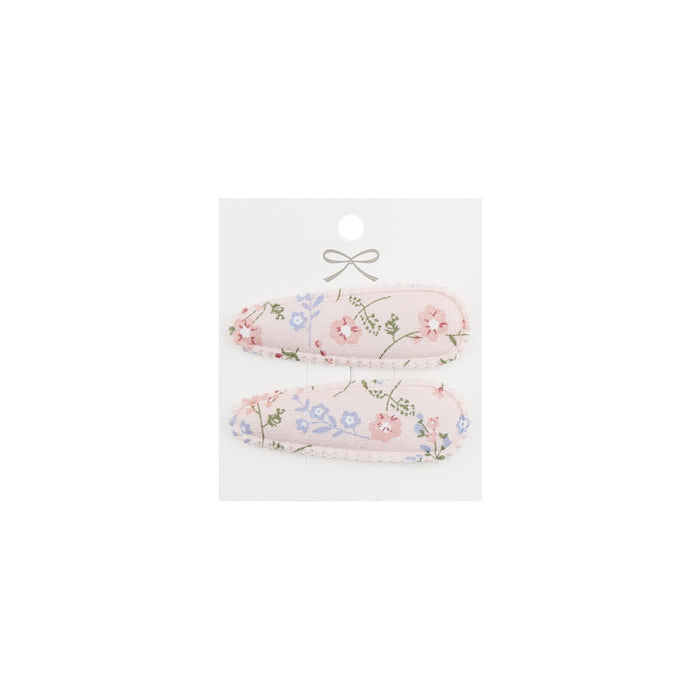 2-Piece Baby Girl Hair Clips Floral Print in #27