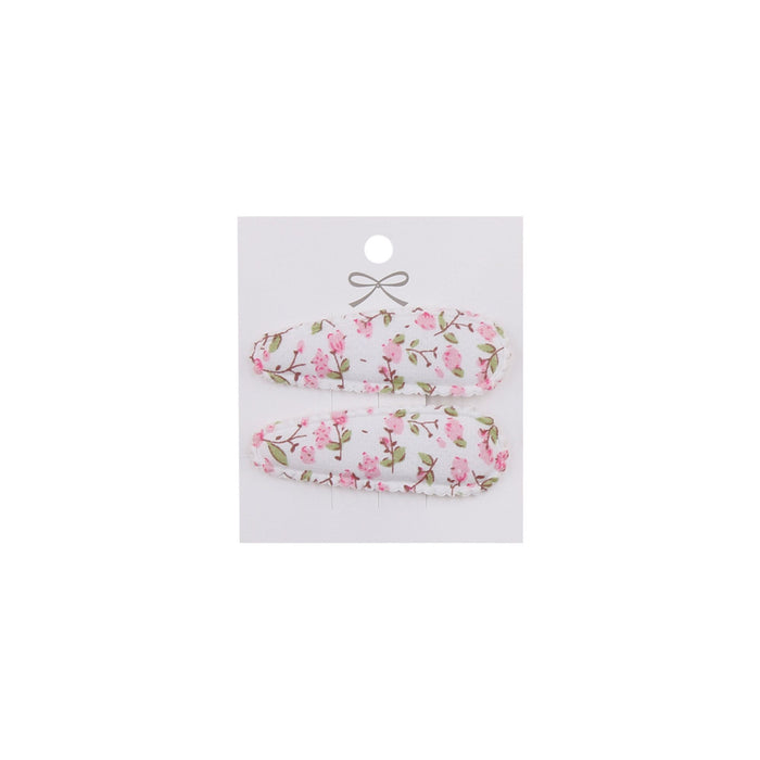 2-Piece Baby Girl Hair Clips Floral Print in #7