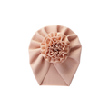 Sand rosette baby turban — Rosette Baby Turban on white background