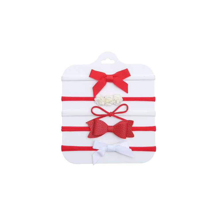 5-Piece Assorted Tiny Headband Set in Candy Cane