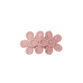 Soft rose lace floral baby hair clips — Fleur Baby Hair Clip on white background
