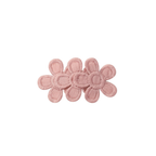 Soft rose lace floral baby hair clips — Fleur Baby Hair Clip on white background