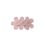 Blush pink lace floral baby hair clips — Fleur Baby Hair Clip on white background