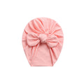 Coral ear detail baby turban — Baby Bunny Ear Turban on white background