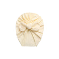 Lemon ear detail baby turban — Baby Bunny Ear Turban on white background