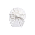 White ear detail baby turban — Baby Bunny Ear Turban on white background