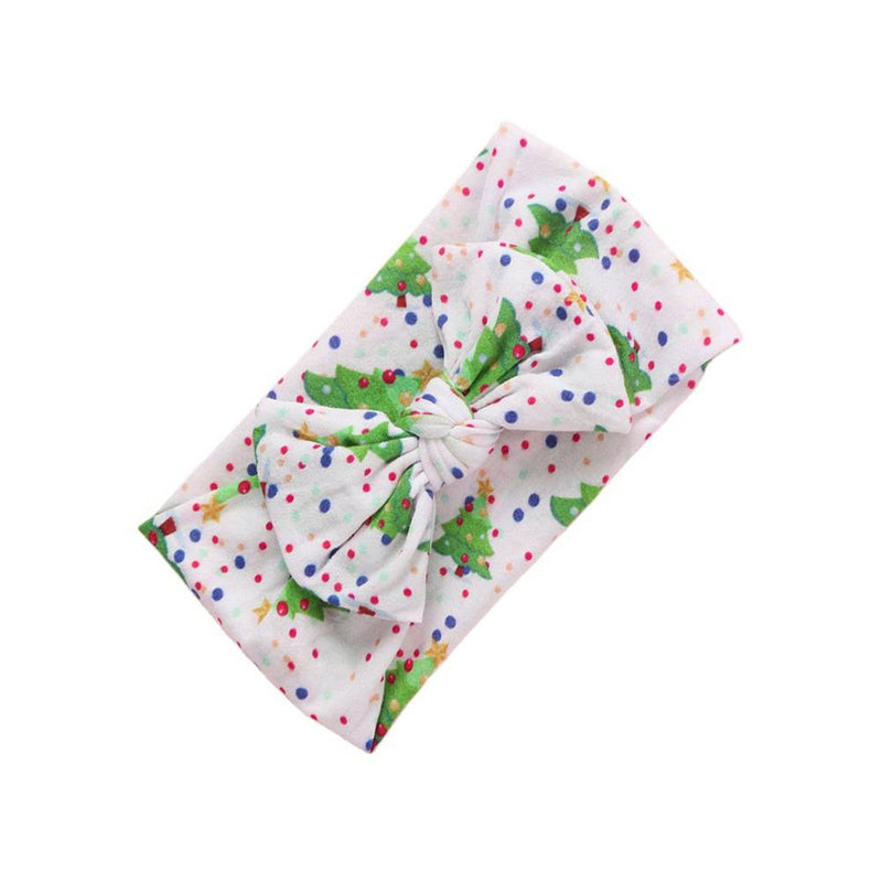 Soft n Stretchy Single Glitter Trees Christmas Baby Headband - Sommerfugl Kids