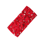 Ear detail baby headband — Soft n Stretchy Single Red Santa Christmas Baby Headband on white background
