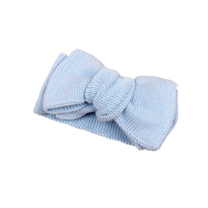 Baby Toddler Big Bow Ariel Headwrap Headband Soft in Latte
