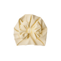 Baby turban — Baby Top Knot Bow Turban Lemon on white background