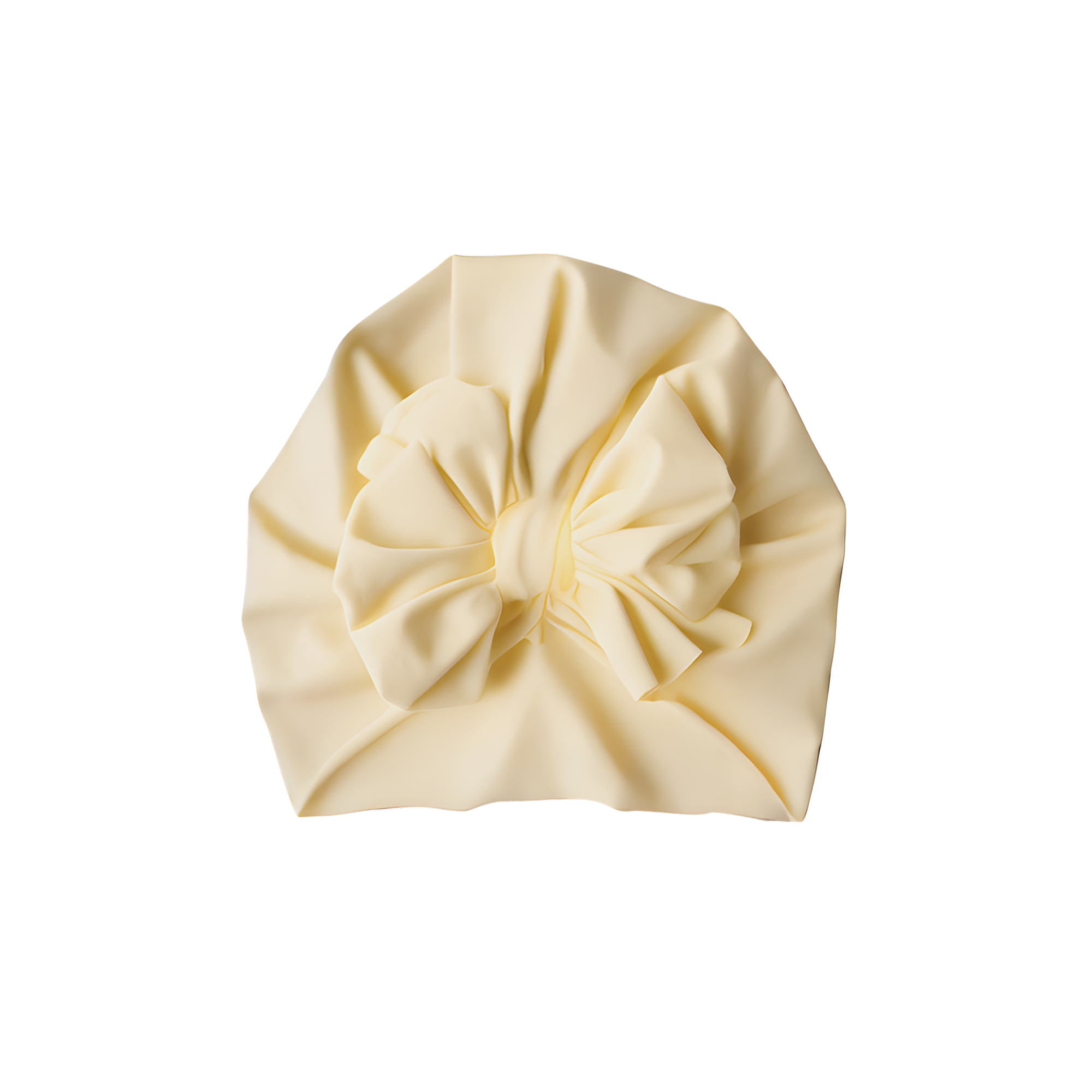 Baby turban — Baby Top Knot Bow Turban Lemon on white background