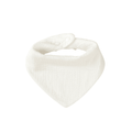 White cotton muslin baby bib — Baby Bandana Cotton Muslin Dribble Bib on white background