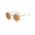 Ivory sunglasses floral baby sunglasses — June Flower on white background