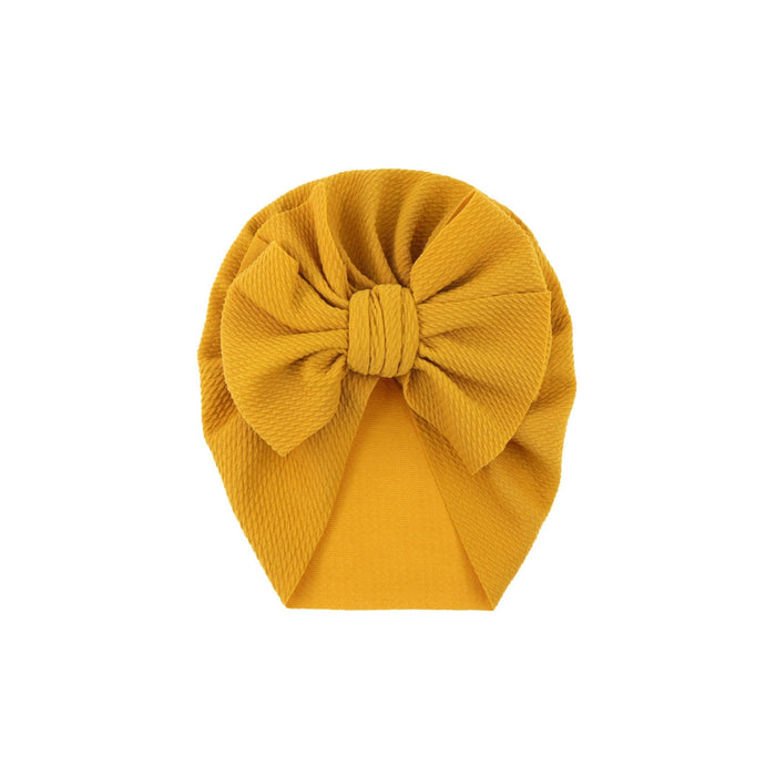 Calla Baby Turban Hat in Mustard