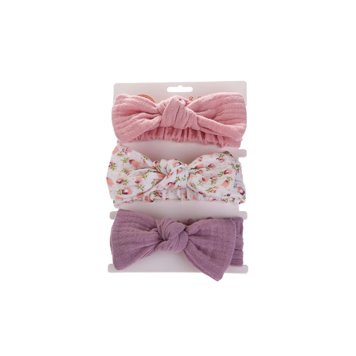 Cotton 3 Piece Baby Headband Set #2