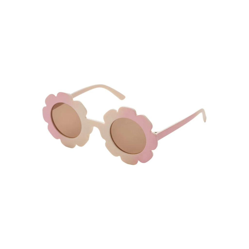 Sherbet swirl sunglasses floral baby sunglasses — Edna Round Flower on white background