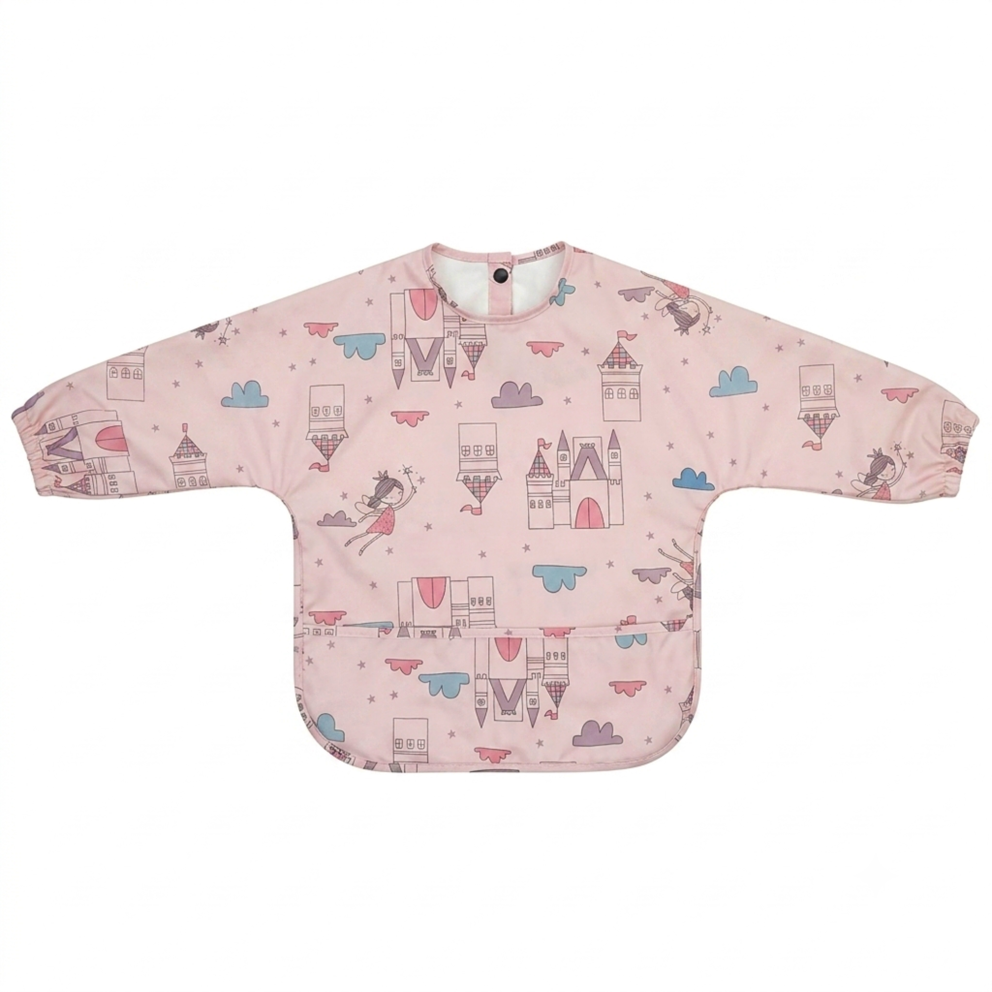 Fairy Castle Waterproof Baby Smock Bib Long Sleeve