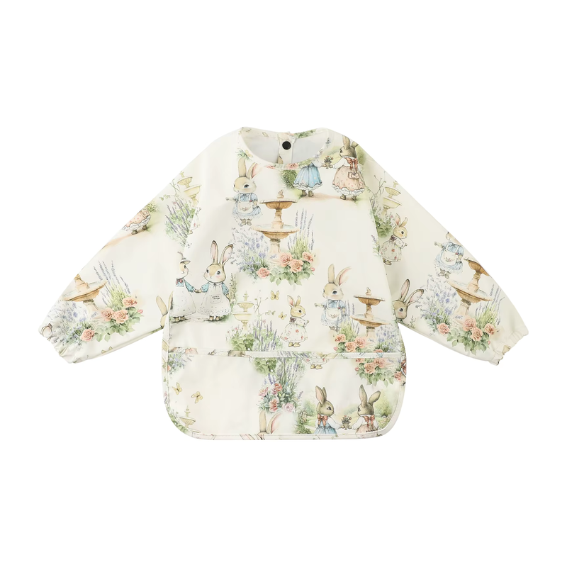 Premium Waterproof Baby Smock Bib Long Sleeve in Hop Couture