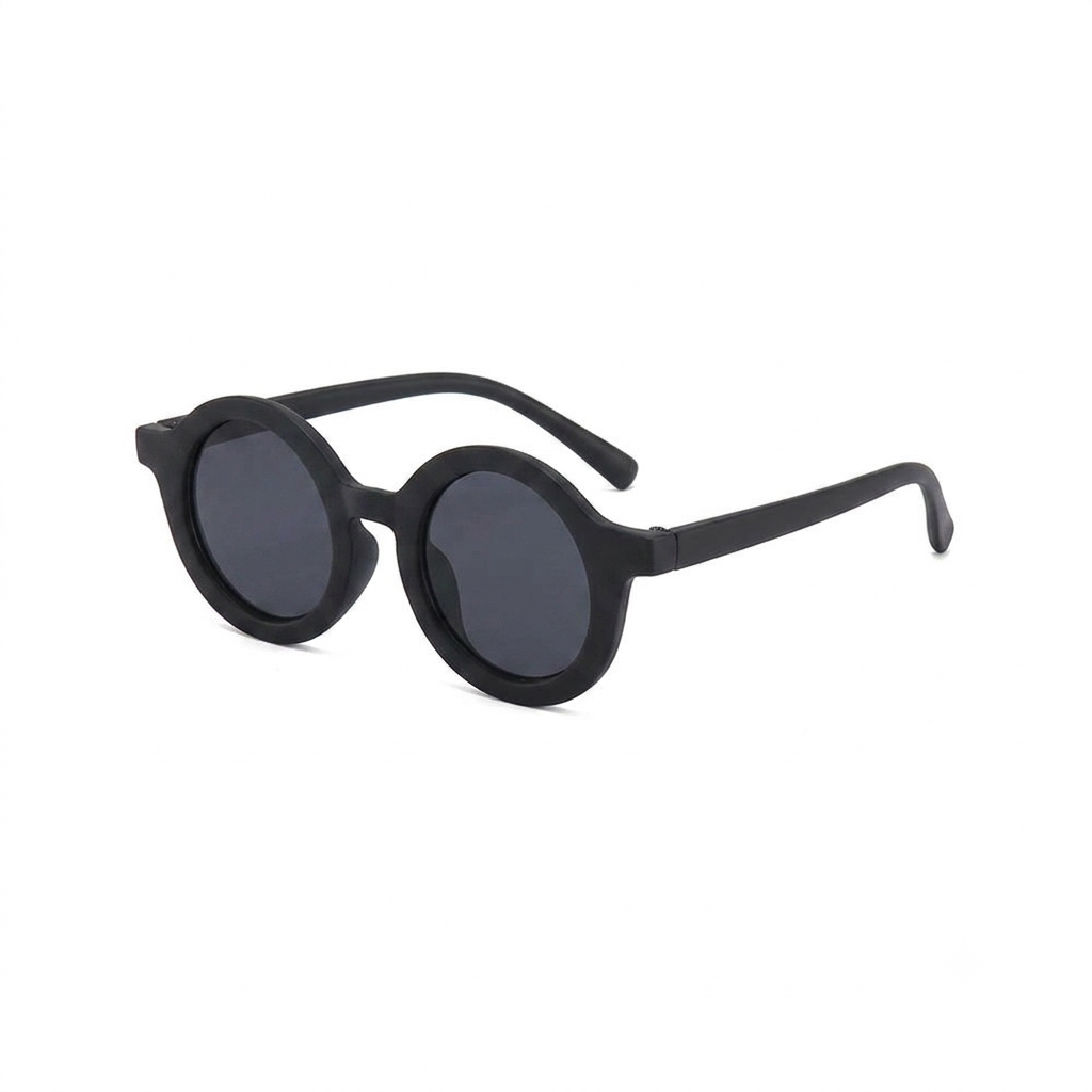 Jet Black Ava Baby Sunglasses UV400