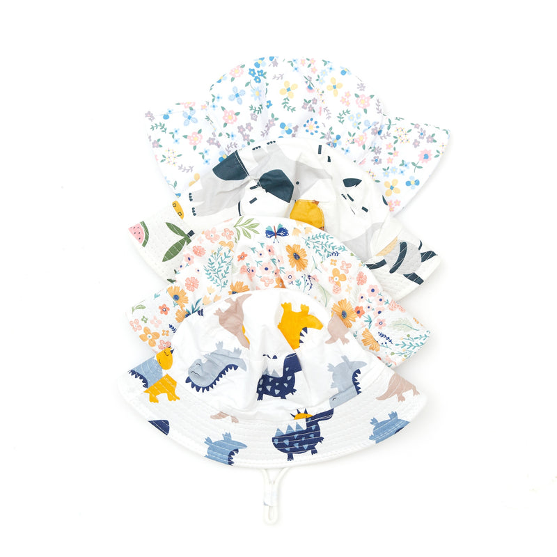 Jungle Pals Baby Bucket Sun Hat