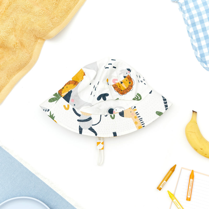 Jungle Pals Baby Bucket Sun Hat