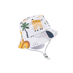 Jungle Pals Baby Bucket Sun Hat — detail shot showing fabric texture and quality