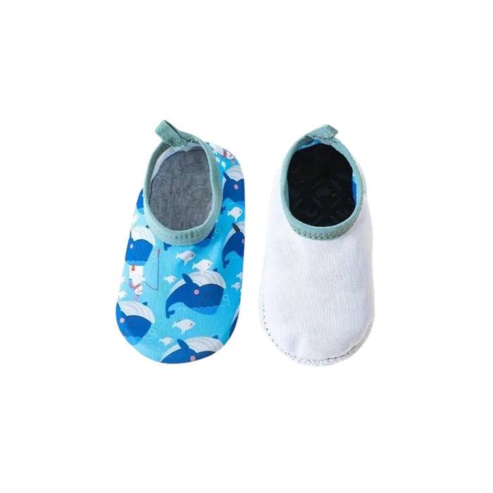 Baby Water Sock Shoes in Little Whales