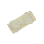 Lemon crinkle knotted bow baby headband — Pepper Baby Headband on white background