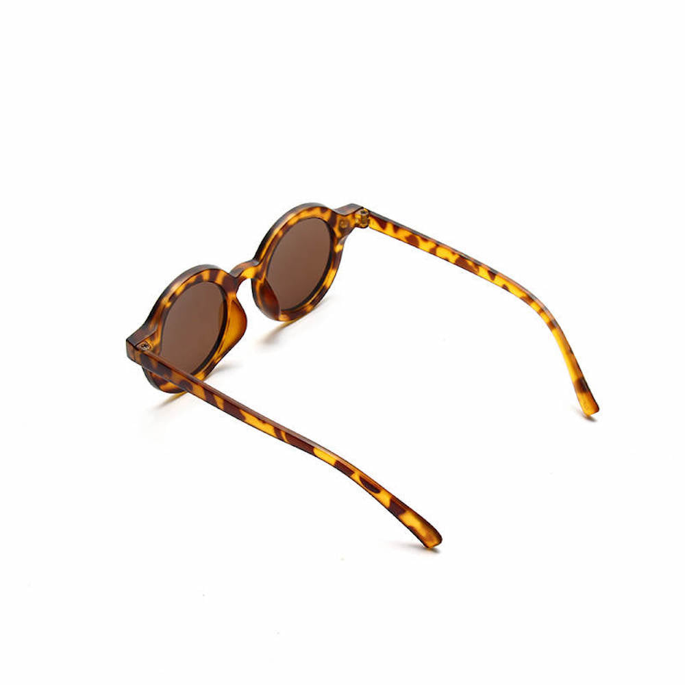 Tortoise Shell Ava Baby Sunglasses — baby sunglasses side view showing frame shape and lens