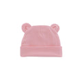 Flamingo knit ear detail baby beanie — Little Bear Baby on white background