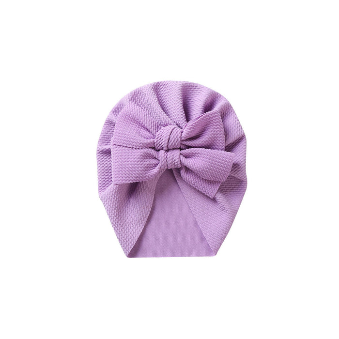 Luna Double Bow Baby Turban in Orchid