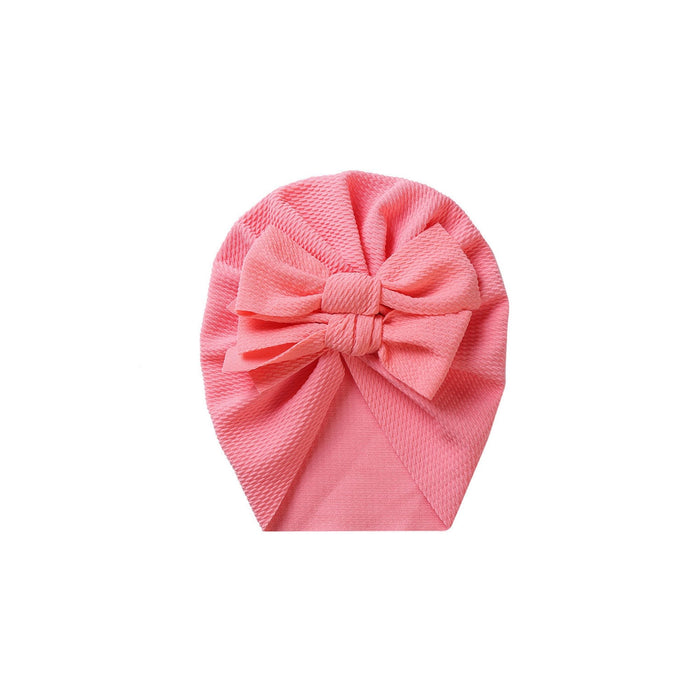 Luna Double Bow Baby Turban in Rose
