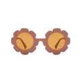 Ear detail baby sunglasses — Matte Blush Quinn Baby Sunglasses on white background