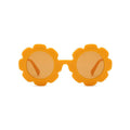 Ear detail baby sunglasses — Matte Daffodil Quinn Baby Sunglasses on white background