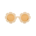 Ear detail baby sunglasses — Matte Ivory Quinn Baby Sunglasses on white background