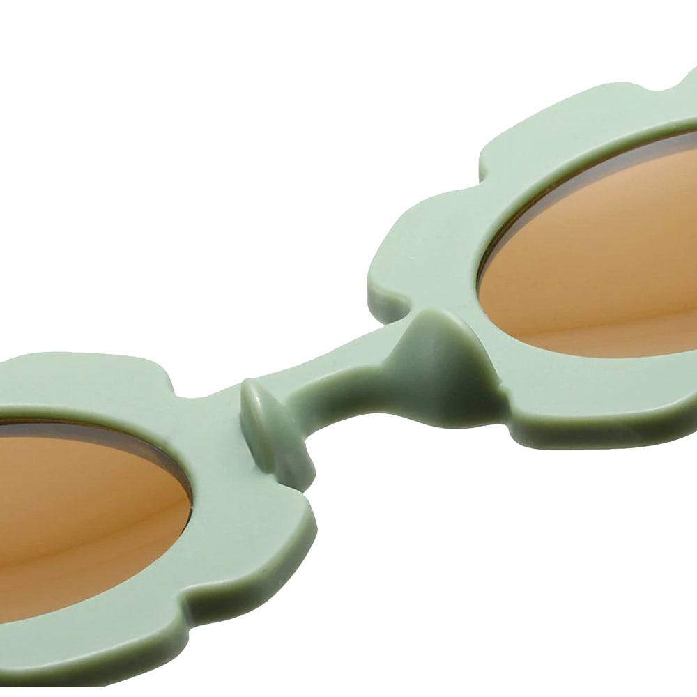 Toddler wearing baby sunglasses in sunlight — Matte Ivory Quinn Baby Sunglasses