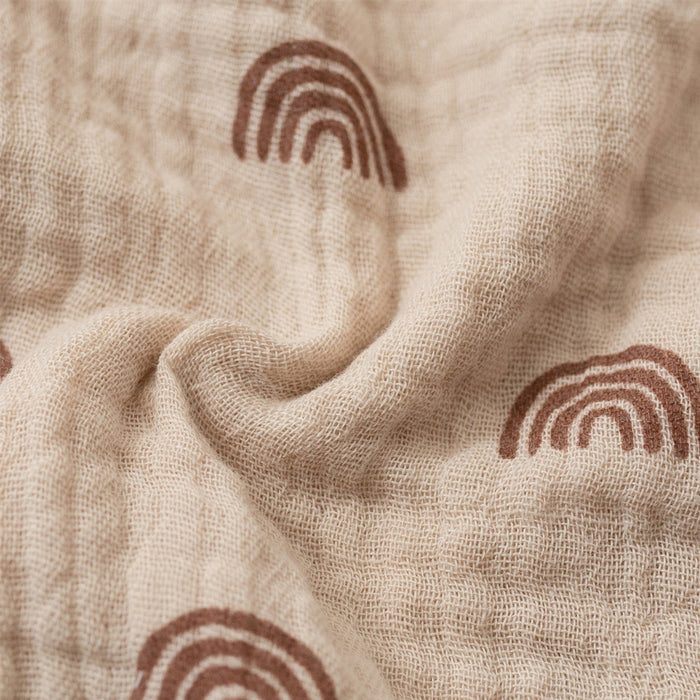 Muslin Cotton Bunny Ears Baby Comforter Blanket in Blossom