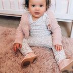 Wisp Pink Leather Baby T Bar Shoe — baby shoes size and scale reference