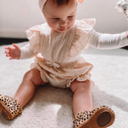 Cheetah Calf Hair Leather Baby T Bar Shoe — baby shoes gift-ready packaging and presentation