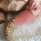 Cheetah Calf Hair Leather Baby T Bar Shoe — baby shoes colour swatch detail
