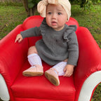 Wisp Pink Leather Baby T Bar Shoe — baby shoes styled flat lay with nursery accessories