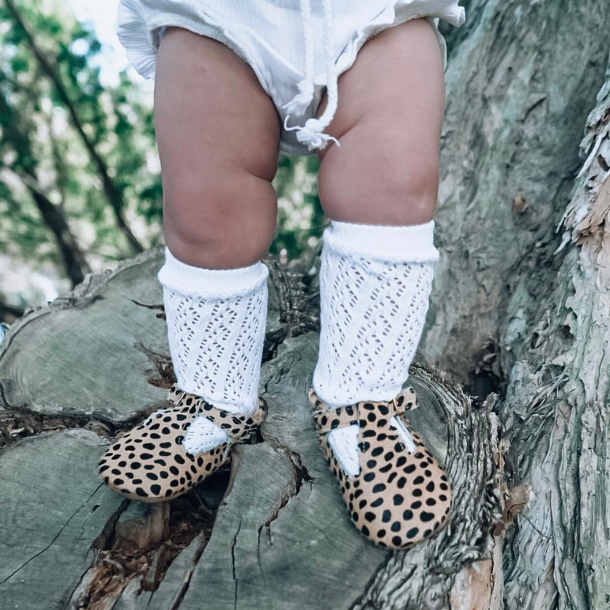 Cheetah Calf Hair Leather Baby T Bar Shoe — baby shoes product styling
