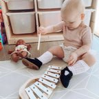 Woodsmoke Suede Leather Baby T Bar Shoe — baby shoes size and scale reference