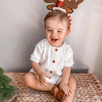 Gingerbread Weave Leather Baby Sandal — baby sandals gift-ready packaging and presentation
