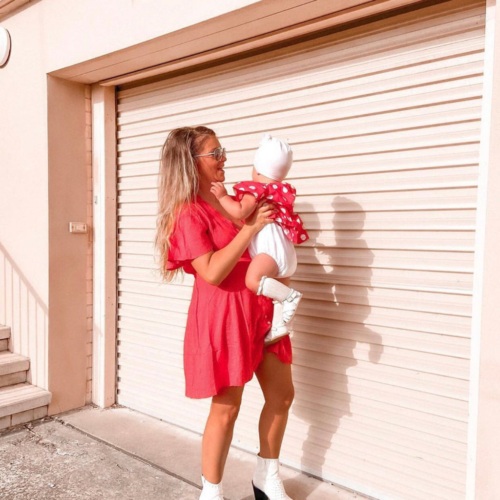 White Leather Baby Sandal — baby sandals product styling