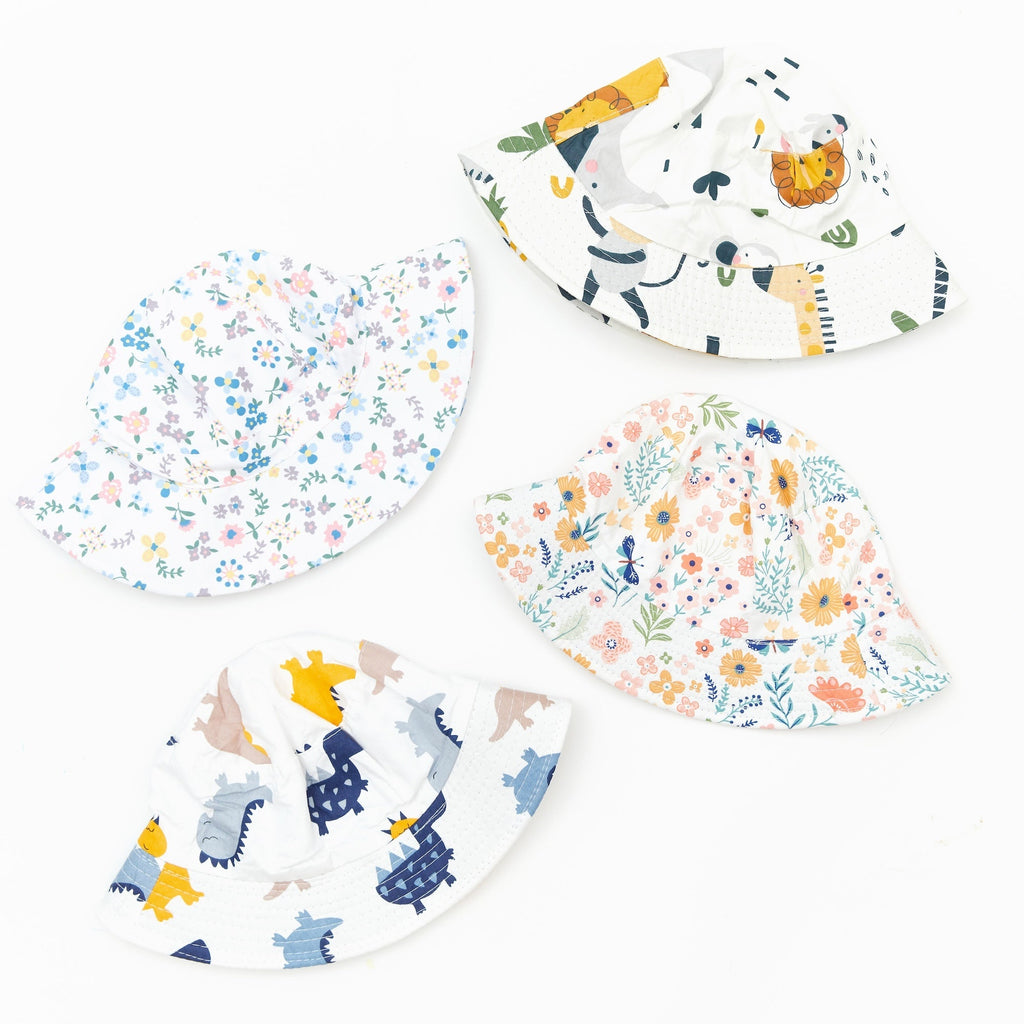 Petal Parade Baby Bucket Sun Hat — detail shot showing fabric texture and quality