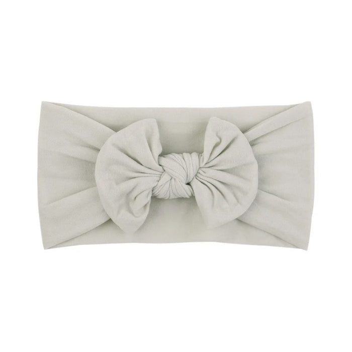 Soft Solid Colour Nylon Baby Headband in Ivory